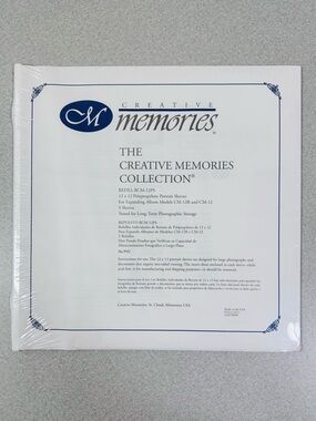 RETIRED 12x12 Creative Memories Polypropylene Portrait Sleeves
